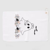 Nurse Ghost Schattige Halloween Design Classic T-s Golfhanddoek (Horizontaal)