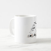 Nurse Ghost Schattige Halloween Design Classic T-s Koffiemok (Voorkant links)