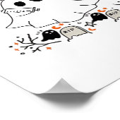 Nurse Ghost Schattige Halloween Design Classic T-s Poster (Hoek)