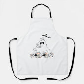 Nurse Ghost Schattige Halloween Design Classic T-s Schort (Voorkant)