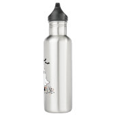 Nurse Ghost Schattige Halloween Design Classic T-s Waterfles (Rechts)