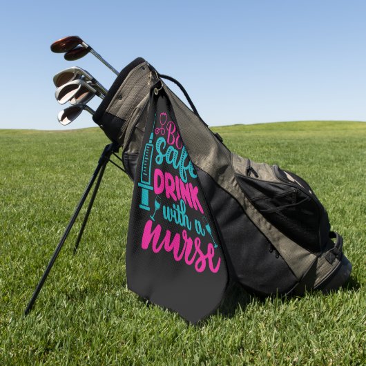 Nurse Gift Be Sale Drink With A Núe Golfhanddoek (Groen)