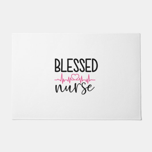 Nurse Gift Blessed Nurse Deurmat (Voorkant)