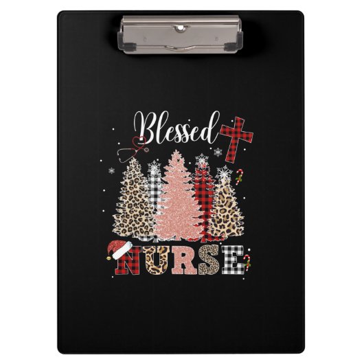 Nurse Gift Blessed Nurse Klembord (Voorkant)