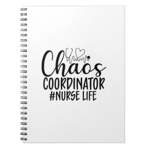Nurse Gift Chaos Coördinator Verpleegdienst Notitieboek
