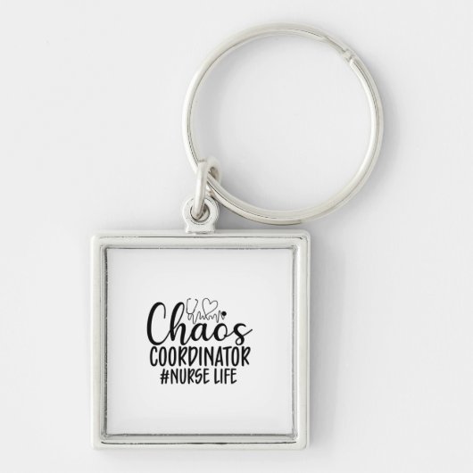 Nurse Gift Chaos Coördinator Verpleegdienst Sleutelhanger (Voorkant)