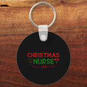 Nurse Gift Christmas Nurse Sleutelhanger (Voorkant)