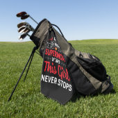 Nurse Gift CNA van nachtelijke supermoeder Golfhanddoek (Groen)