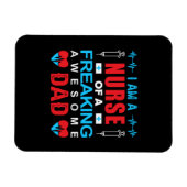 Nurse Gift | I Am A Nurse Of A Freaking Magneet (Horizontaal)
