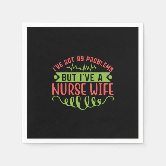 Nurse Gift | I Have Got 99 Problems Servet (Voorkant)
