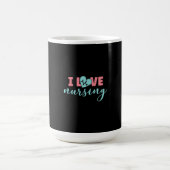 Nurse Gift | I Love Nursing Koffiemok (Center)