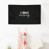 Nurse Gift | I Love Nursing Spandoek (Insitu)