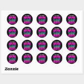 Nurse Gift I'm A Proud Mom Of Nurse Ronde Sticker (Vel)