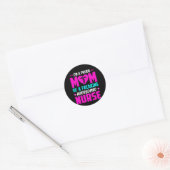 Nurse Gift I'm A Proud Mom Of Nurse Ronde Sticker (Envelop)