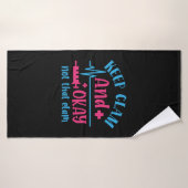 Nurse Gift | Keep Calm And Okay Not That Clam Badhanddoek (Badhanddoek)