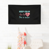 Nurse Gift | Keep Calm I Am A Nurse Spandoek (Insitu)