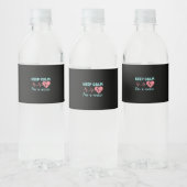 Nurse Gift | Keep Calm I Am A Nurse Waterfles Etiket (Flessen)