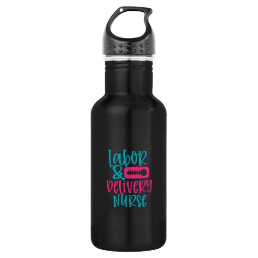 Nurse Gift Labor % Belivery Nurse Waterfles (Voorkant)