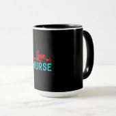 Nurse Gift | Love Nurse Mok (Voorkant rechts)
