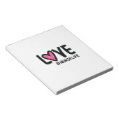 Nurse Gift Love Nurselife Notitieblok (Schuin)
