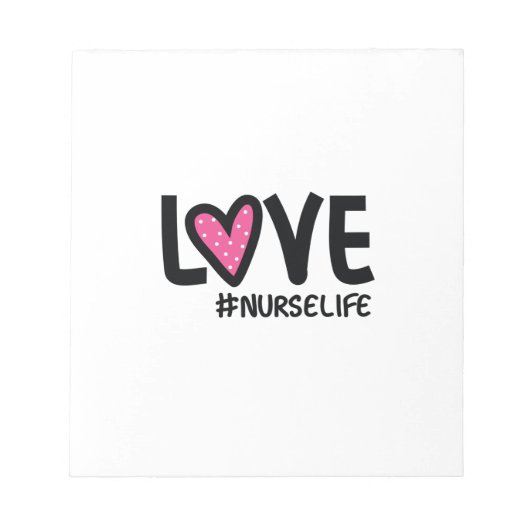 Nurse Gift Love Nurselife Notitieblok (Voorkant)
