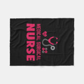 Nurse Gift | Medical Surgical Nurse Fleece Deken (Voorkant (Horizontaal))