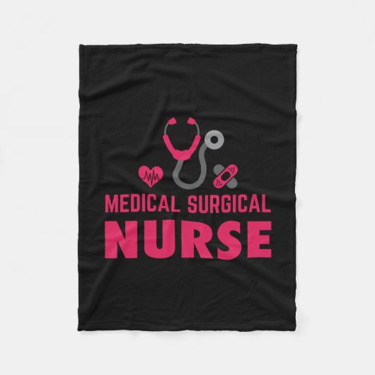 Nurse Gift | Medical Surgical Nurse Fleece Deken (Voorkant)