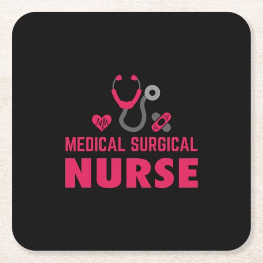 Nurse Gift | Medical Surgical Nurse Kartonnen Onderzetters (Voorkant)