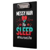 Nurse Gift | Messy Hair Sleep Klembord (Links)