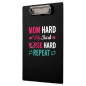 Nurse Gift | Mom Hard Wife Hard Nurse Klembord (Links)