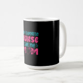 Nurse Gift | My Favorite Nurse Care Me Mom Koffiemok (Voorkant rechts)