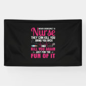 Nurse Gift Never Disrespect A Nurse Spandoek (Horizontaal)