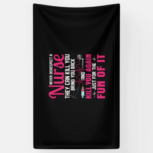 Nurse Gift Never Disrespect A Nurse Spandoek (Verticaal)