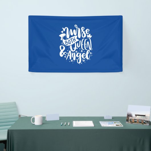 Nurse Gift | Nurse Both Queen And Angels Spandoek (Beurs)