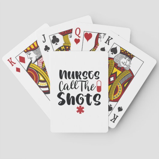Nurse Gift Nurse Call Pokerkaarten (Achterkant)