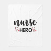 Nurse Gift Nurse Hero Fleece Deken (Voorkant)