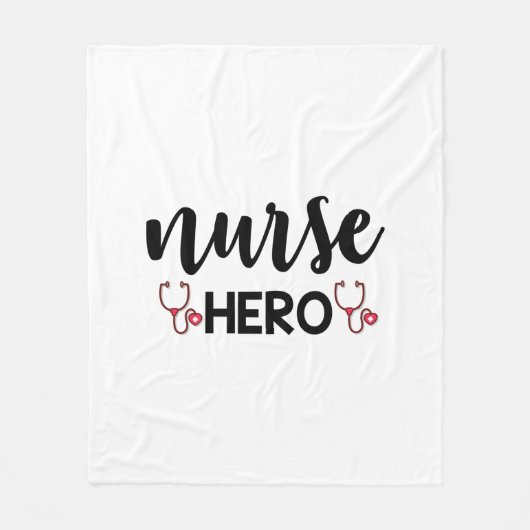 Nurse Gift Nurse Hero Fleece Deken (Voorkant)