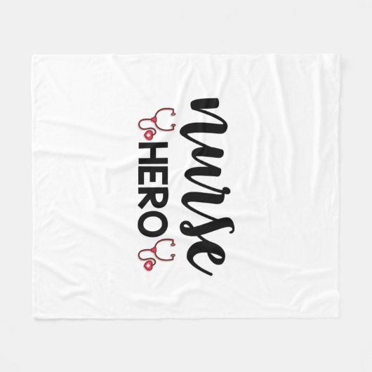 Nurse Gift Nurse Hero Fleece Deken (Voorkant (Horizontaal))
