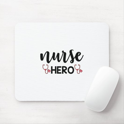 Nurse Gift Nurse Hero Muismat (Met muis)