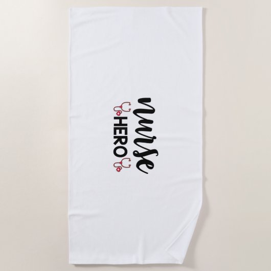 Nurse Gift Nurse Hero Strandlaken (Voorkant)