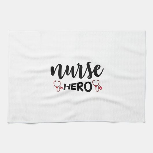 Nurse Gift Nurse Hero Theedoek (Horizontaal)