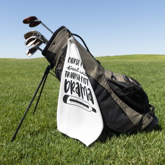 Nurse Gift Nurse I Can Deal With Trauma Golfhanddoek (Groen)
