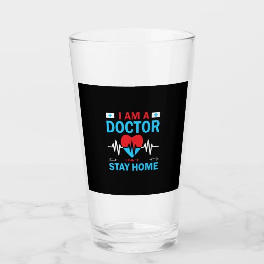Nurse Gift | Nurse I Can Not Stay Home Glas (Voorkant)