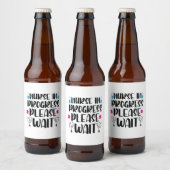 Nurse Gift Nurse In Progress Please Wait Bier Etiket (Flessen)