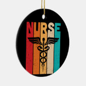 Nurse Gift Nurse Keramisch Ornament (Rechts)
