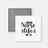 Nurse Gift Nurse Life Magneet (Voorkant / Achterkant)
