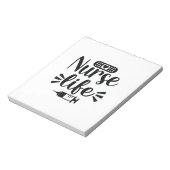 Nurse Gift Nurse Life Notitieblok (Linkerzijde)