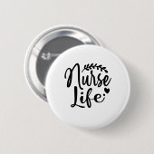 Nurse Gift Nurse Life Ronde Button 5,7 Cm (Voorkant /achterkant)