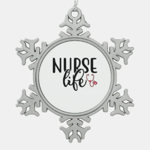 Nurse Gift Nurse Life Tin Sneeuwvlok Ornament