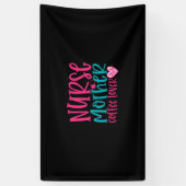 Nurse Gift Nurse Mother Coffee Lover Spandoek (Verticaal)